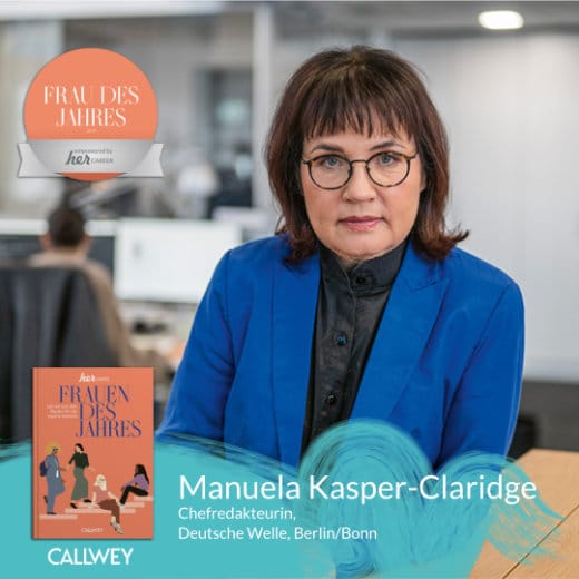 Portrait Manuela Kasper-Claridge aus dem Buch Frauen des Jahres 2024 / 2025